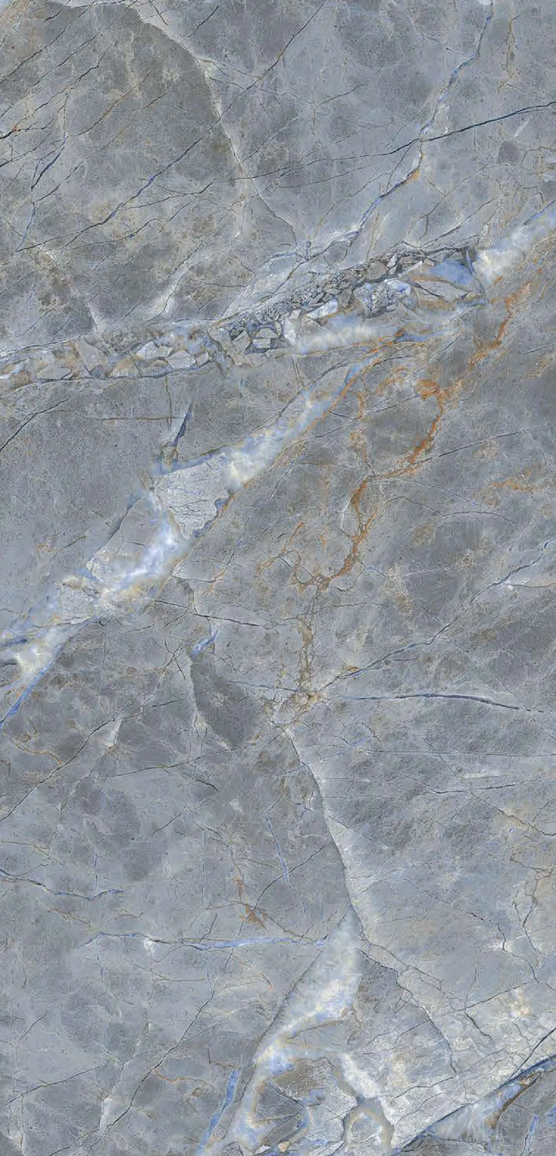 Exotic Blue — pale blue 600x1200 mm glossy vitrified tile