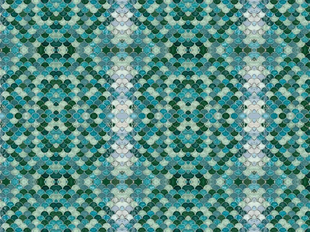 Fish Scale Tile — green tile at Jaipur Tiles & Granites