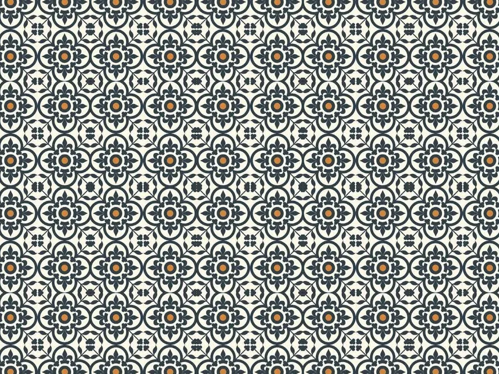 Floral Patterned Tile — grey tile at Jaipur Tiles & Granites