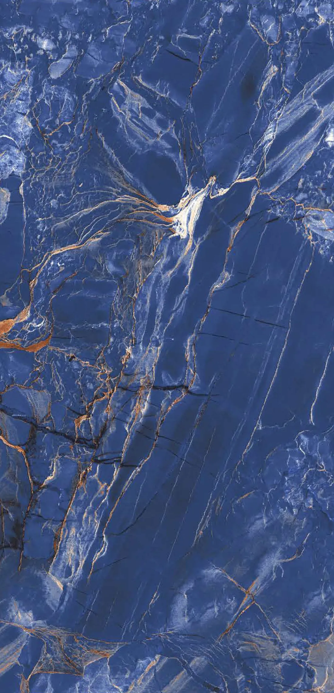 Royal Vendom Blue — blue 600x1200 mm high glossy vitrified tile