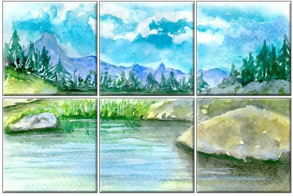 Watercolor Effect Tile — green tile at Jaipur Tiles & Granites